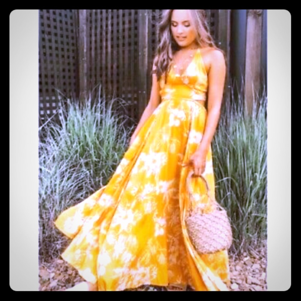 Free people Hawaii honey maxi dress